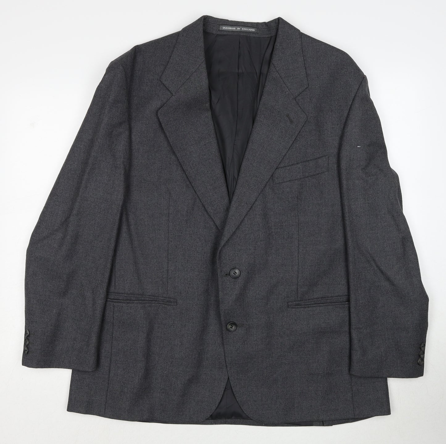 Butlers Mens Grey Wool Jacket Suit Jacket Size 42 Regular