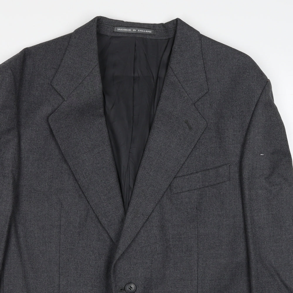 Butlers Mens Grey Wool Jacket Suit Jacket Size 42 Regular
