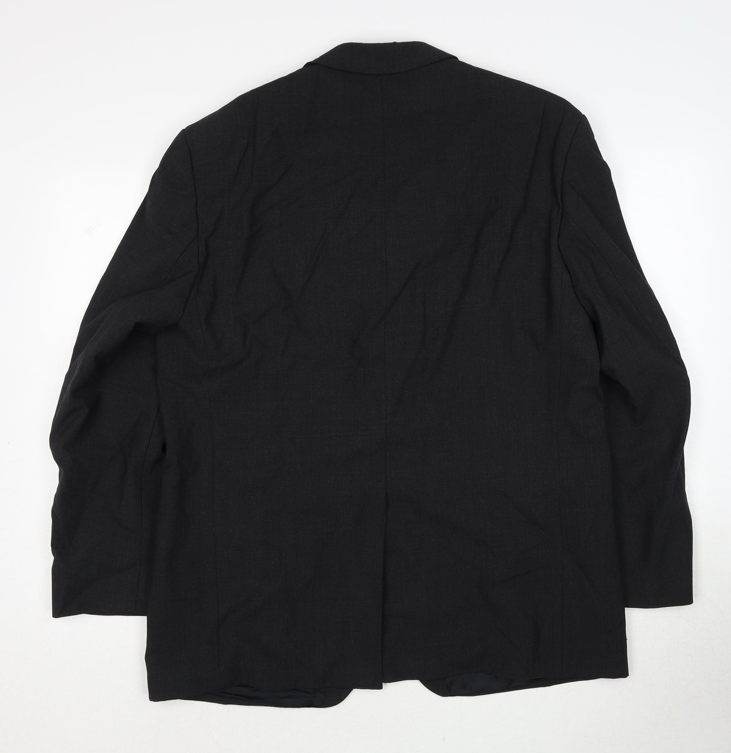 Benvenuto Mens Black Wool Jacket Suit Jacket Size 44 Regular
