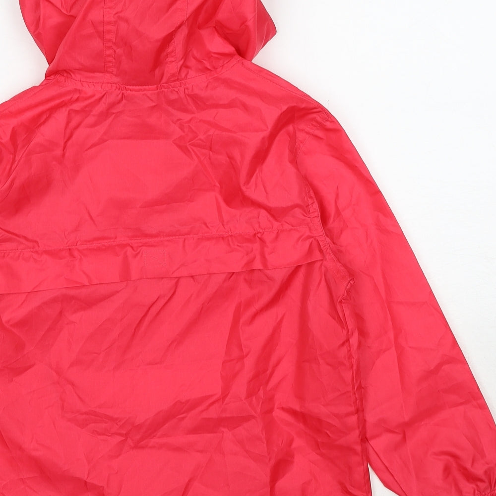 Smart Start Girls Pink Rain Coat Coat Size 6-7 Years Pullover