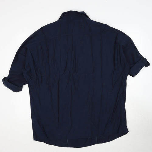 Marks and Spencer Womens Blue Jacket Size 14 Button