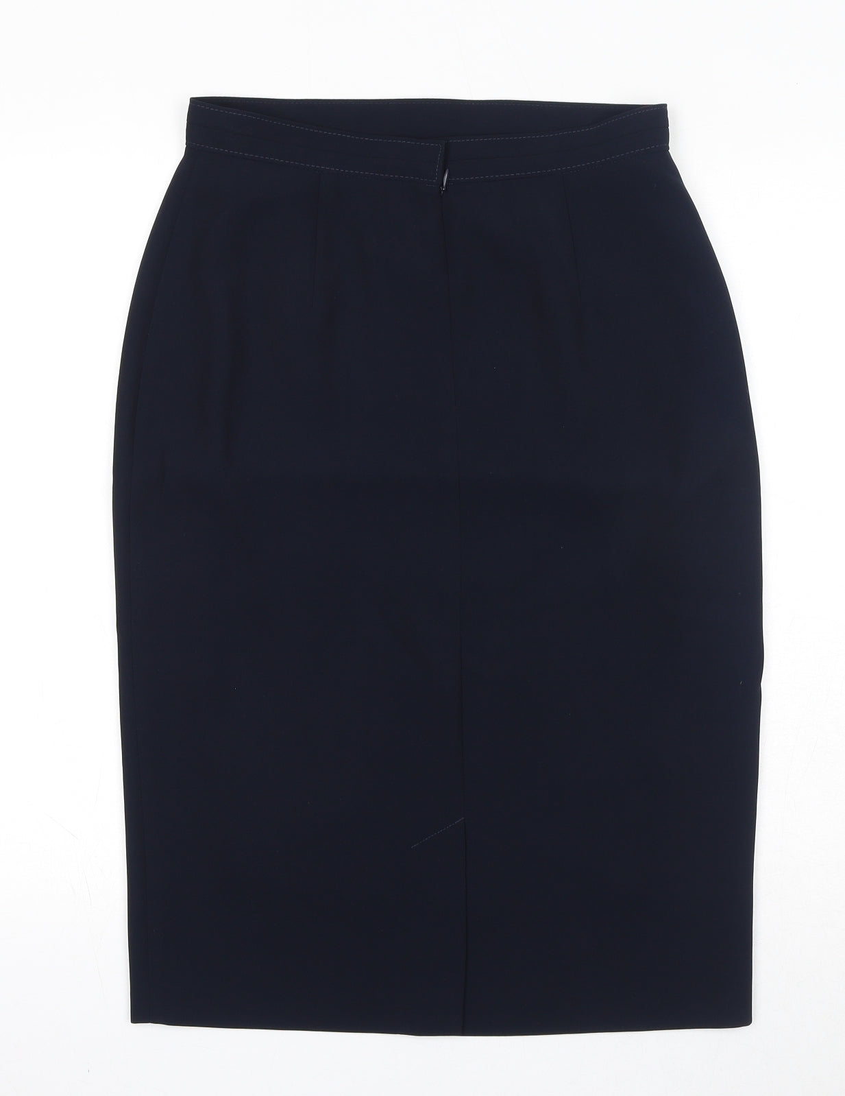 Busy Womens Blue Polyester Straight & Pencil Skirt Size 10 Zip