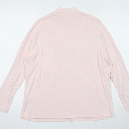Select Womens Pink Round Neck Viscose Pullover Jumper Size M
