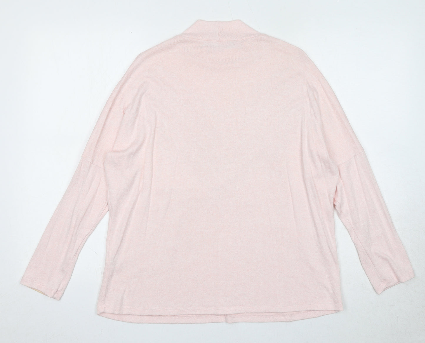 Select Womens Pink Round Neck Viscose Pullover Jumper Size M
