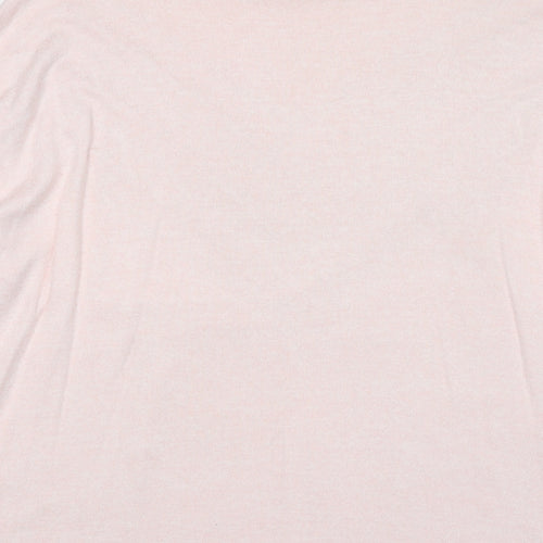 Select Womens Pink Round Neck Viscose Pullover Jumper Size M