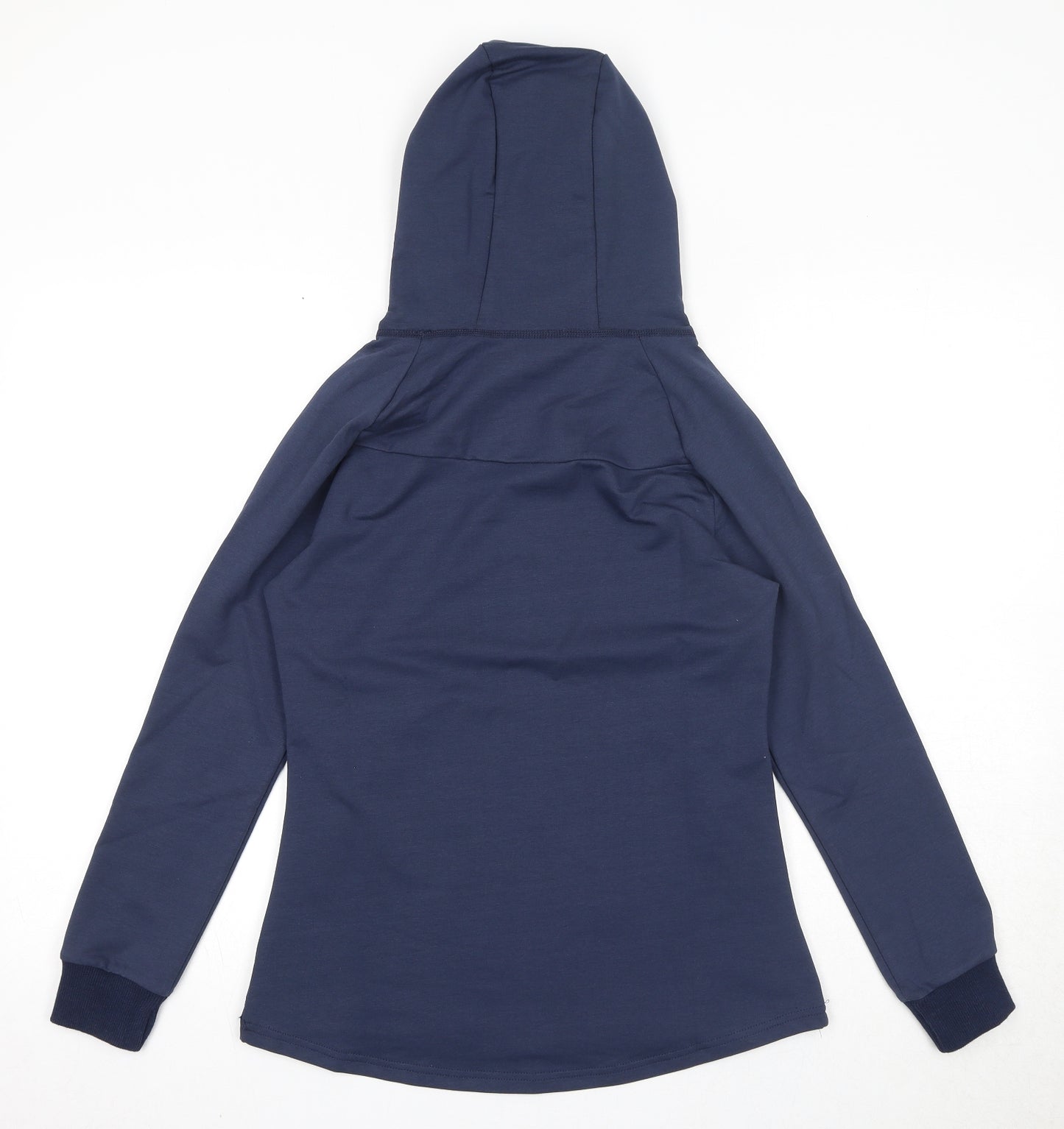 Feed The Gains Womens Blue Cotton Full Zip Hoodie Size M Zip