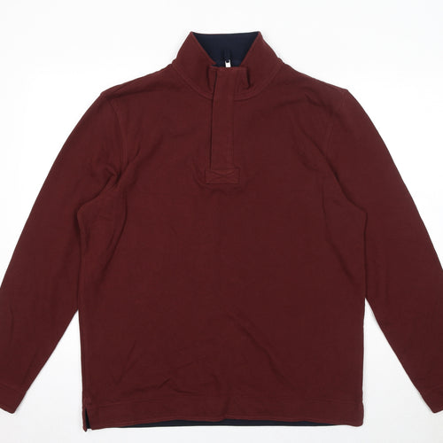 Marks and Spencer Mens Brown Cotton Pullover Sweatshirt Size L