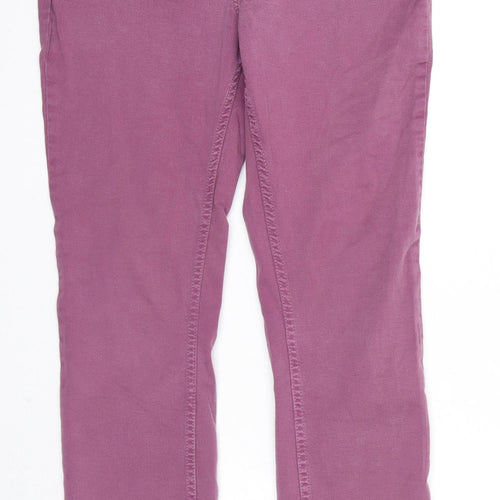 Farmers Market Hawaii Womens Purple Cotton Skinny Jeans Size 12 Slim Zip