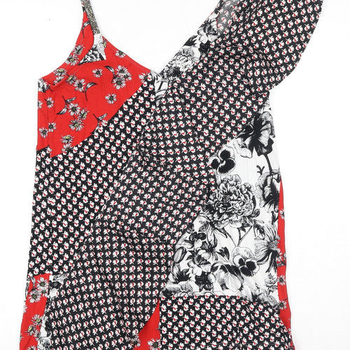 NEXT Womens Multicoloured Floral Polyester Camisole Tank Size 8 V-Neck