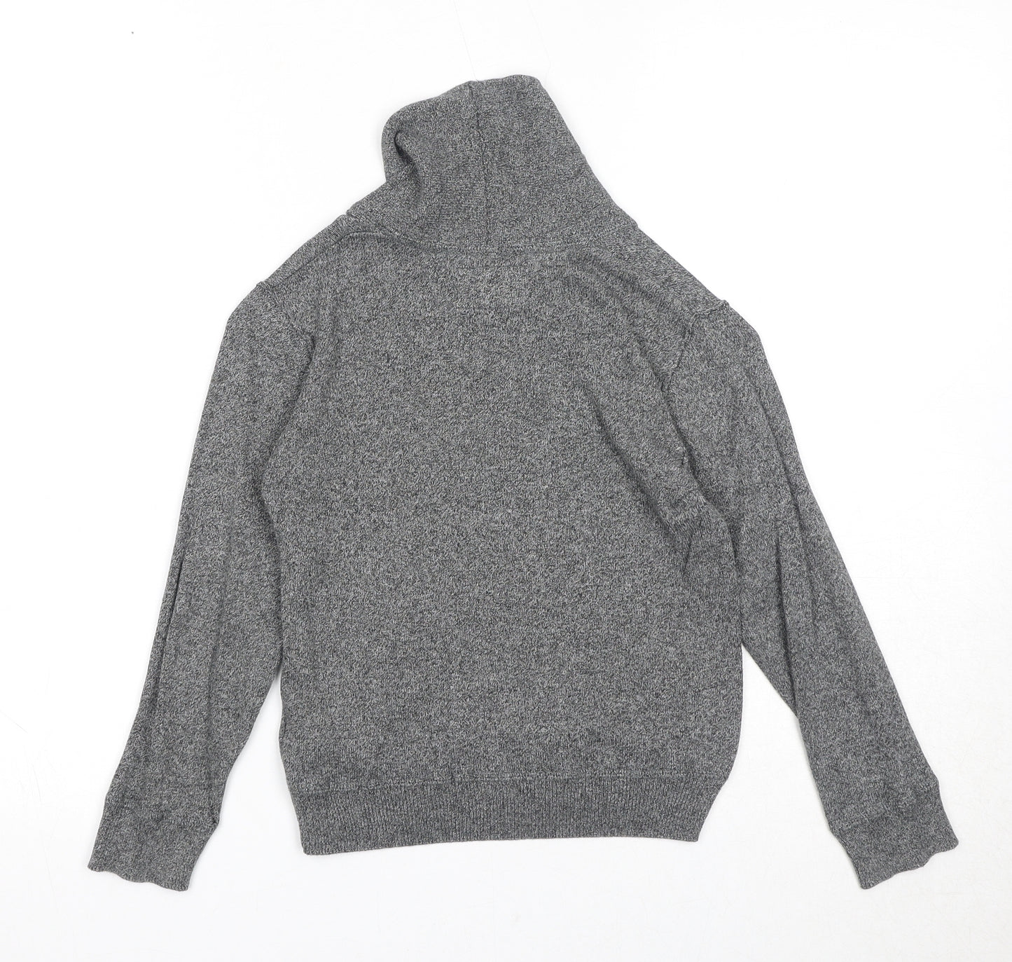 NEXT Boys Grey Collared Cotton Pullover Jumper Size 6 Years Pullover