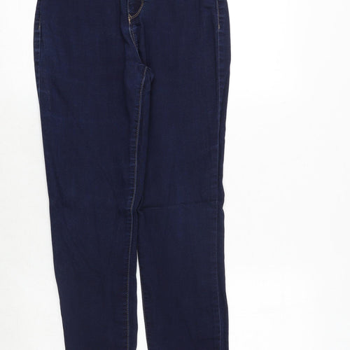 Blue Spice Womens Blue Cotton Tapered Jeans Size 26 in Regular Zip