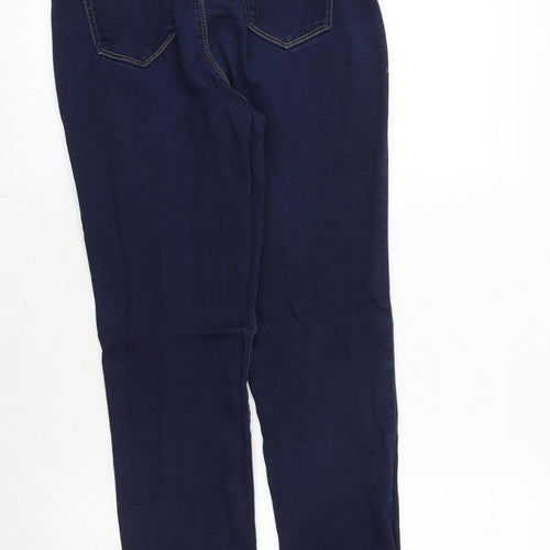 Blue Spice Womens Blue Cotton Tapered Jeans Size 26 in Regular Zip