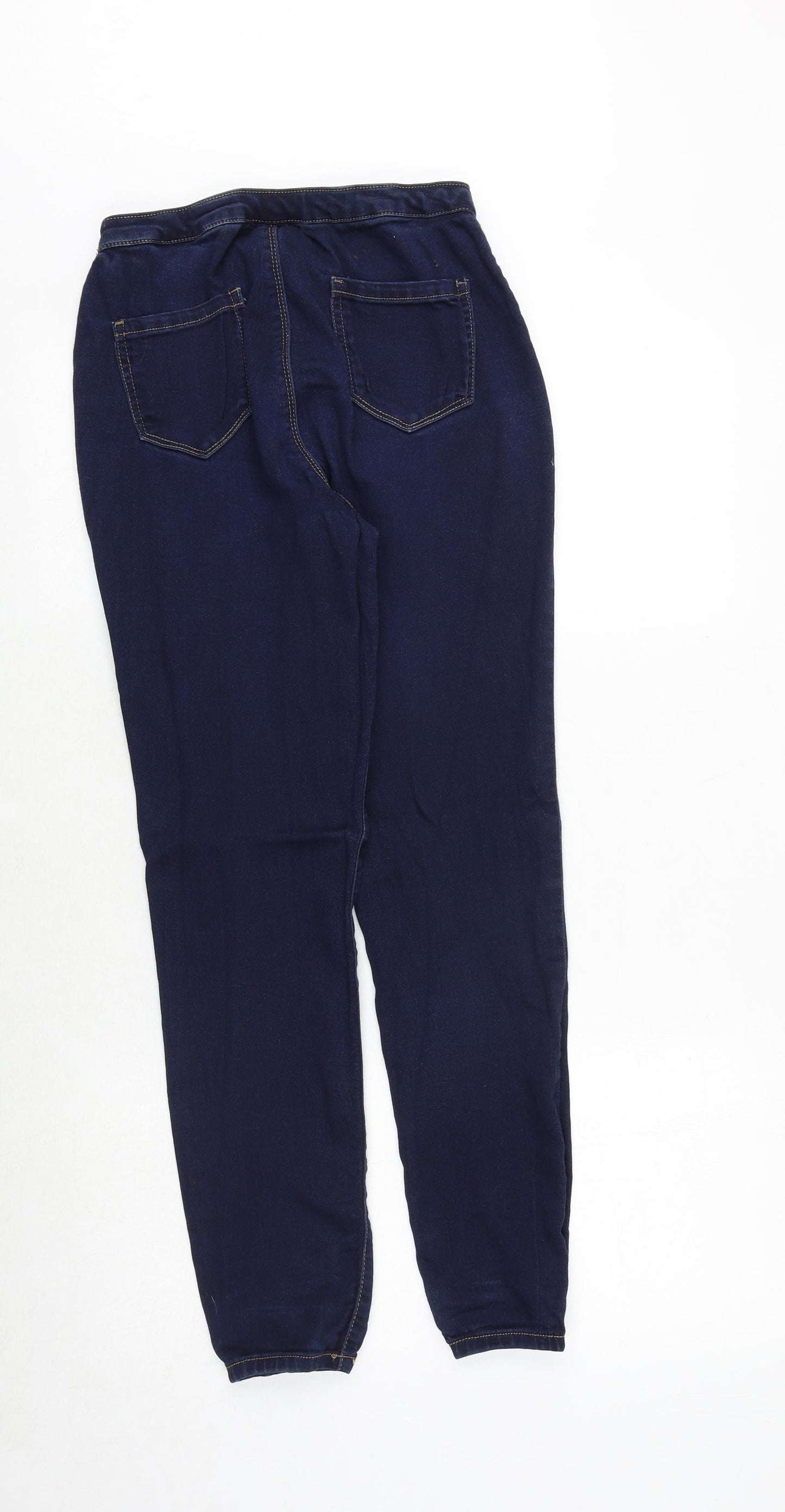 Blue Spice Womens Blue Cotton Tapered Jeans Size 26 in Regular Zip