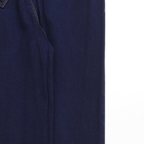 Blue Spice Womens Blue Cotton Tapered Jeans Size 26 in Regular Zip