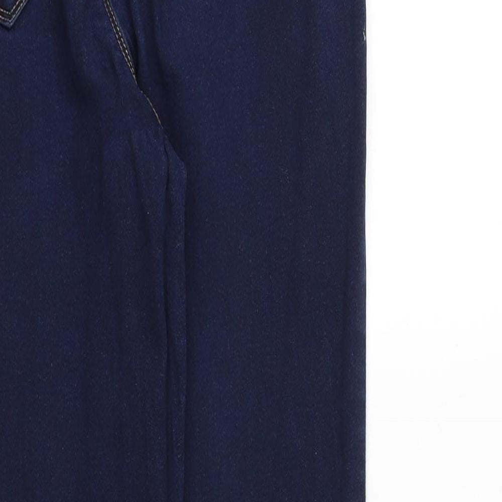Blue Spice Womens Blue Cotton Tapered Jeans Size 26 in Regular Zip