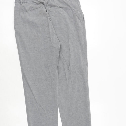 Uniqlo Womens Grey Polyester Trousers Size 31 in Regular