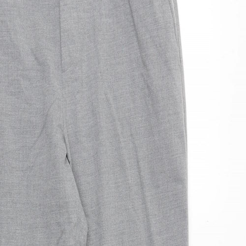 Uniqlo Womens Grey Polyester Trousers Size 31 in Regular