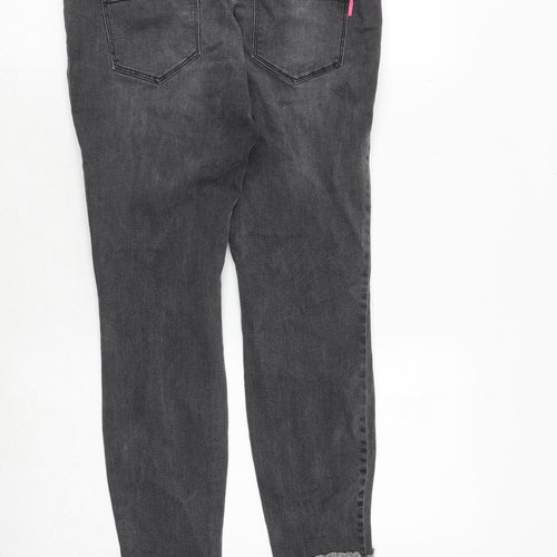 Salad Jeans Womens Grey Cotton Skinny Jeans Size 28 in Regular Zip