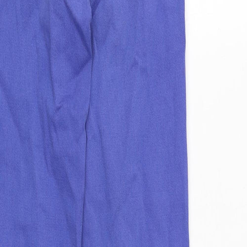 Missguided Womens Purple Cotton Straight Jeans Size 10 Regular Zip