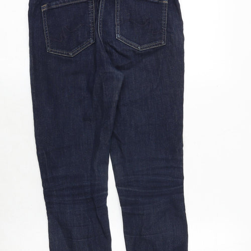 NEXT Womens Blue Cotton Skinny Jeans Size 8 Regular Zip