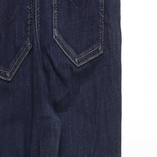 NEXT Womens Blue Cotton Skinny Jeans Size 8 Regular Zip