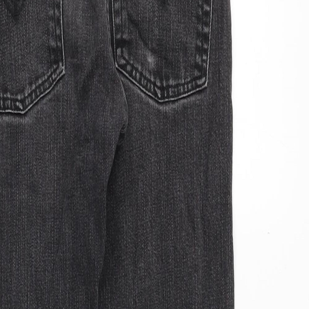 Signature by Levi Strauss & Co. Mens Black Cotton Straight Jeans Size 28 in L28 in Regular Zip