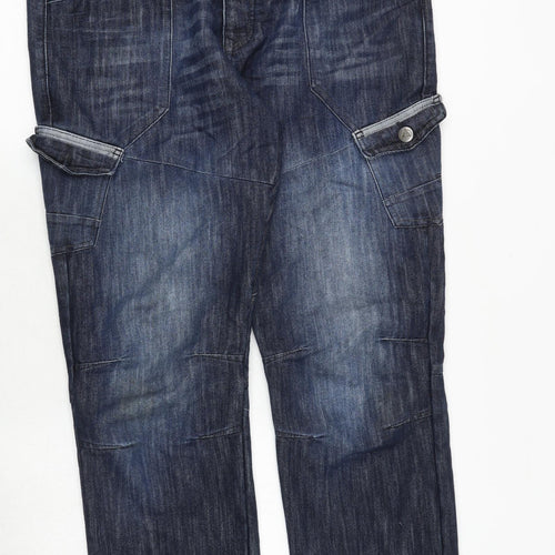 AIRWALK Mens Blue Cotton Straight Jeans Size 38 in Regular Zip