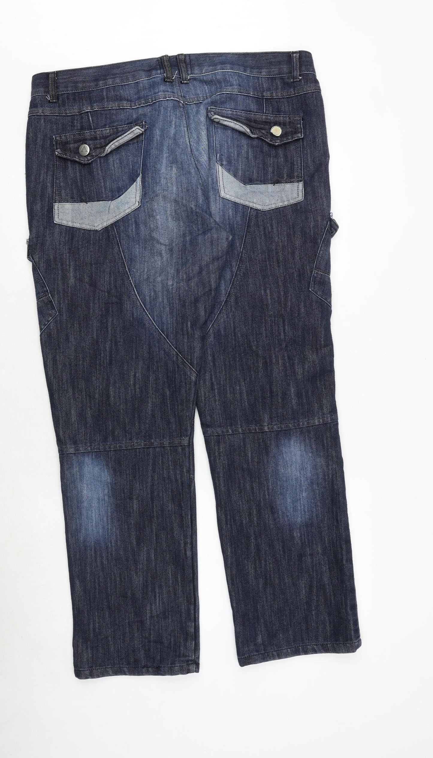 AIRWALK Mens Blue Cotton Straight Jeans Size 38 in Regular Zip