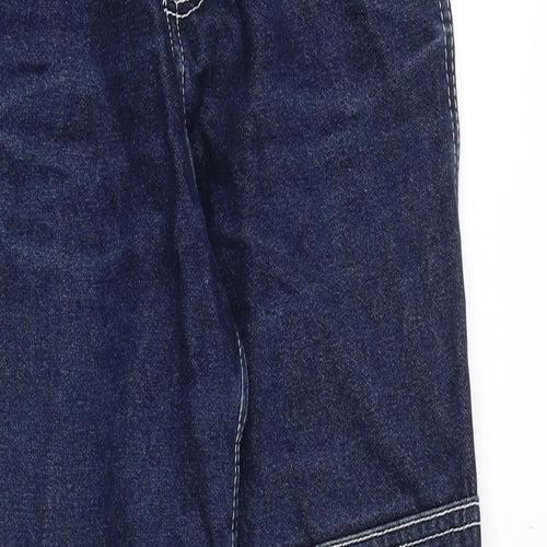 J.Galt Womens Blue Cotton Straight Jeans Size S Regular Zip