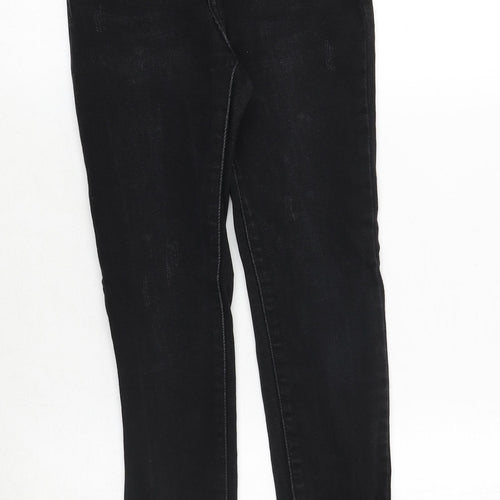 pink girls Girls Black Cotton Skinny Jeans Size M Regular Zip