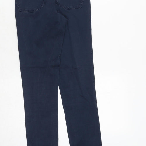 VILA Womens Blue Polyester Skinny Jeans Size 24 in Regular Zip