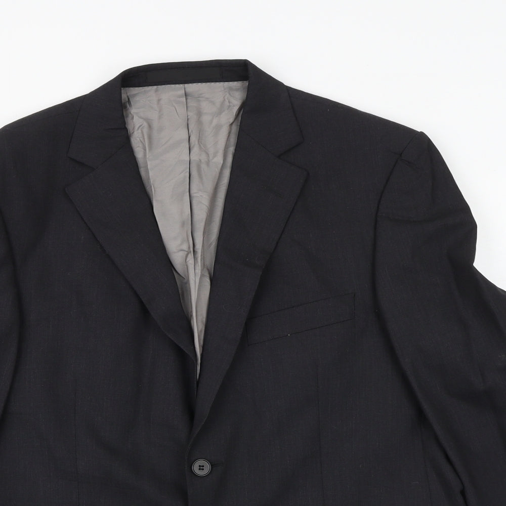 Marks and Spencer Mens Grey Wool Jacket Suit Jacket Size 40 Regular