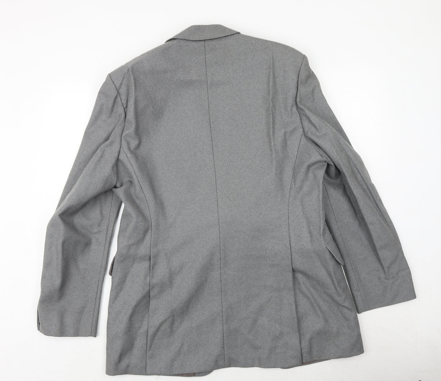 Hornes Mens Grey Polyester Jacket Suit Jacket Size 40 Regular