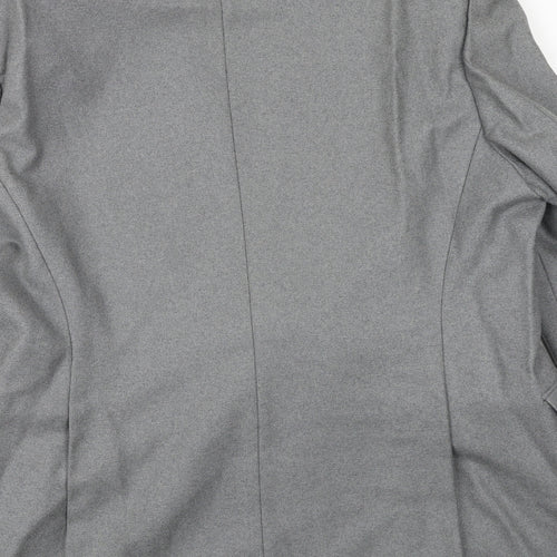 Hornes Mens Grey Polyester Jacket Suit Jacket Size 40 Regular