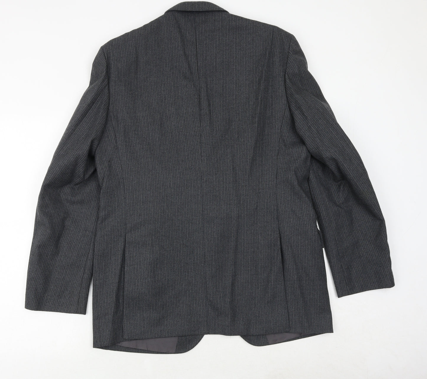 Burton Mens Grey Polyester Jacket Suit Jacket Size 38 Regular