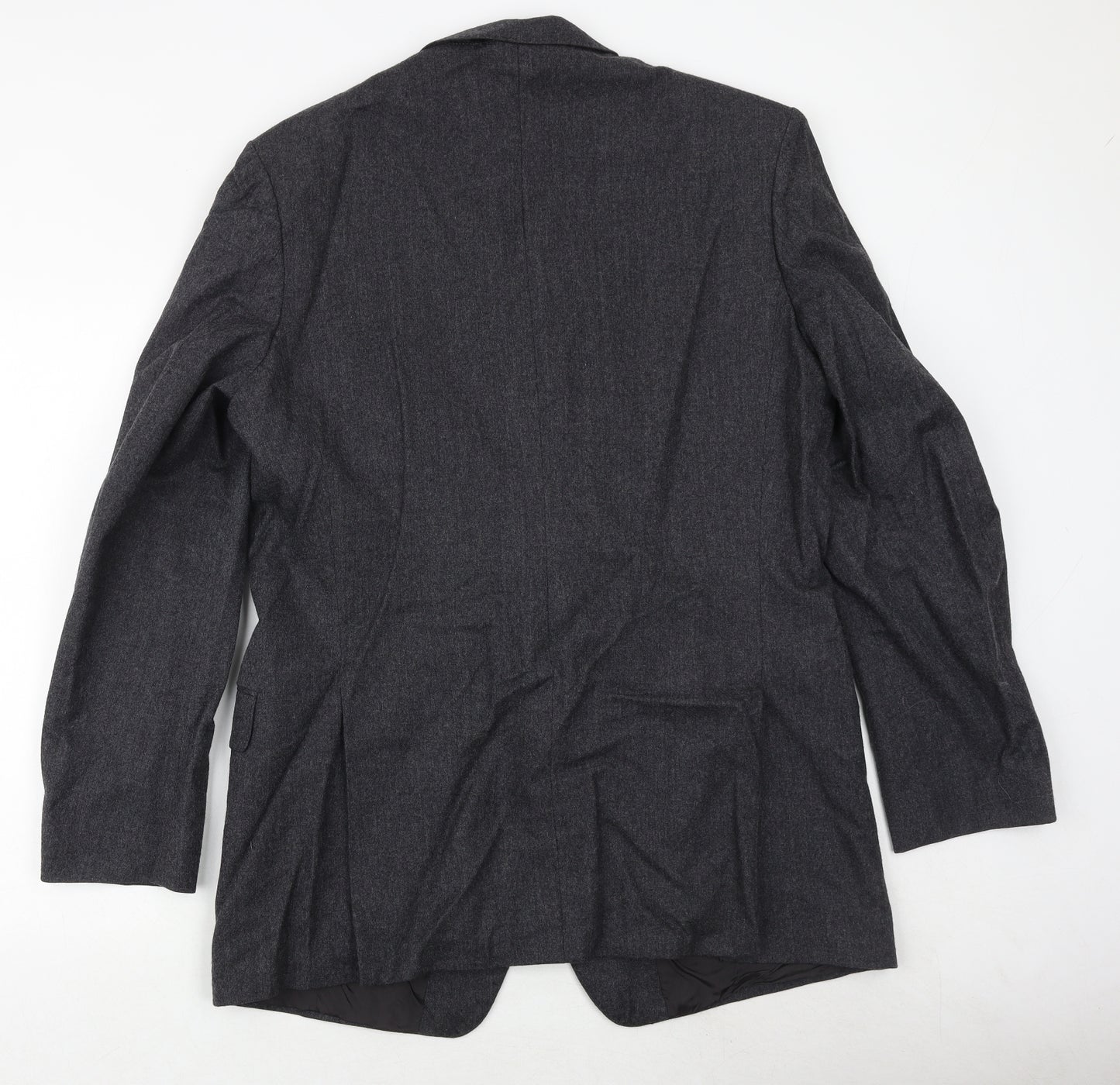 St Michael Mens Grey Wool Jacket Suit Size 44 Regular