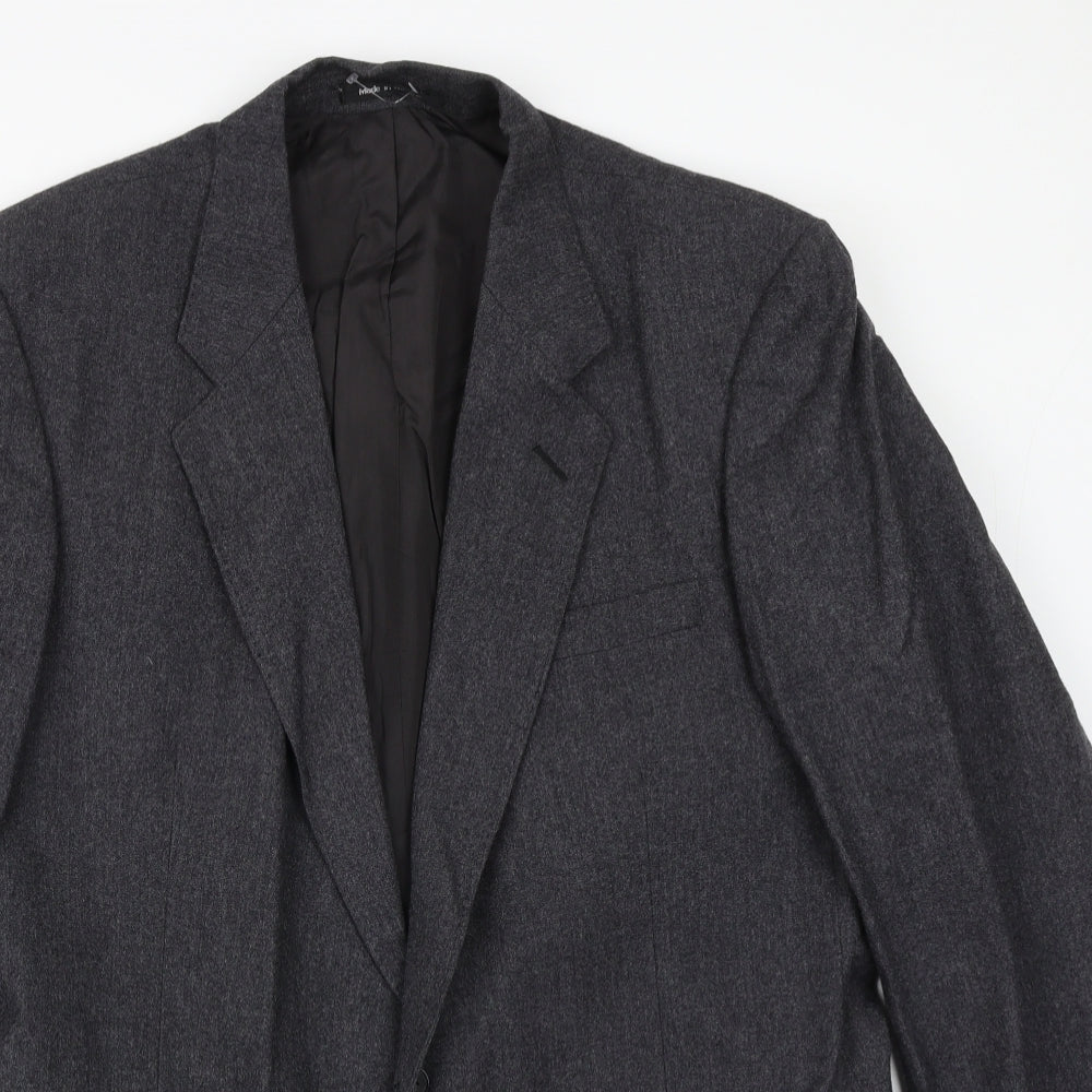 St Michael Mens Grey Wool Jacket Suit Size 44 Regular