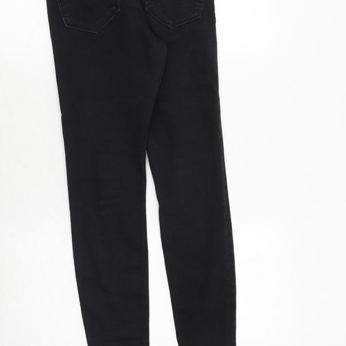 ASOS Womens Black Cotton Skinny Jeans Size 8 Regular