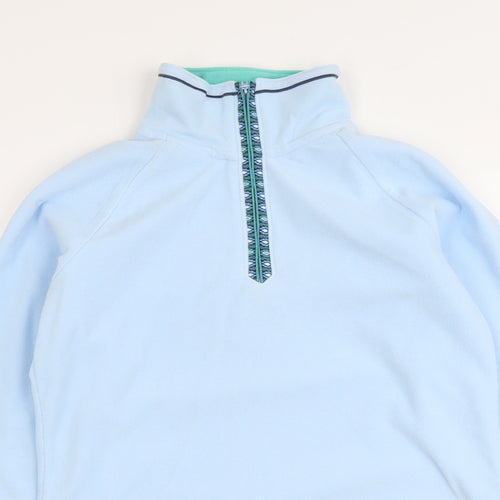 Craghoppers Womens Blue Polyester Pullover Sweatshirt Size 10 Zip