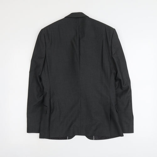 Imehaus Mens Grey Polyester Jacket Suit Jacket Size S Regular