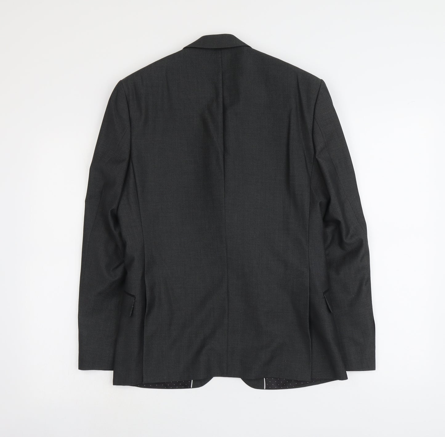 Imehaus Mens Grey Polyester Jacket Suit Jacket Size S Regular
