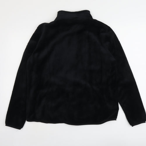 Avenue Womens Black Jacket Size L Zip
