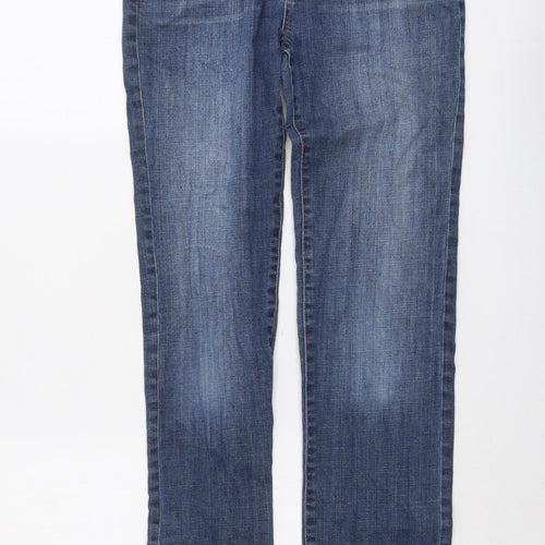 Vince Womens Beige Cotton Straight Jeans Size 16 L30 in Regular Button