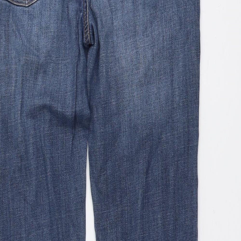 Vince Womens Beige Cotton Straight Jeans Size 16 L30 in Regular Button