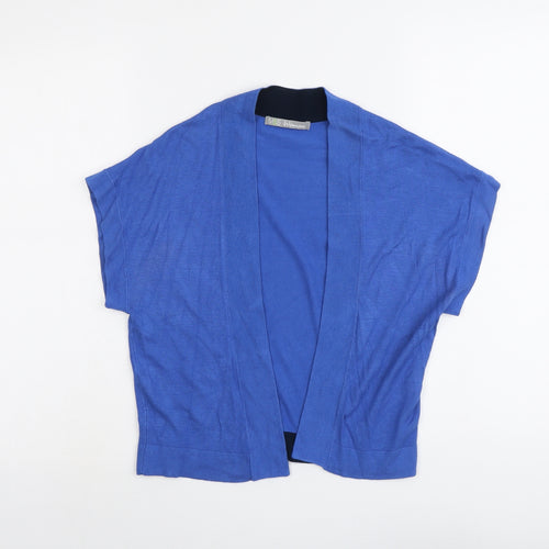 Marks and Spencer Womens Blue V-Neck Viscose Cardigan Jumper Size 8