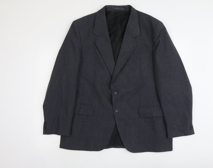 C&A Mens Grey Wool Jacket Suit Size L Regular