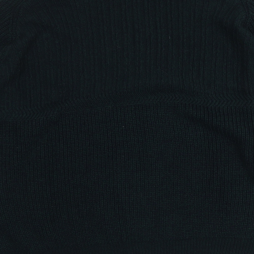 PG Field Mens Green Round Neck Acrylic Pullover Jumper Size 2XL Long Sleeve