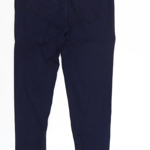 Oasis Womens Blue Cotton Skinny Jeans Size 6 Regular Zip