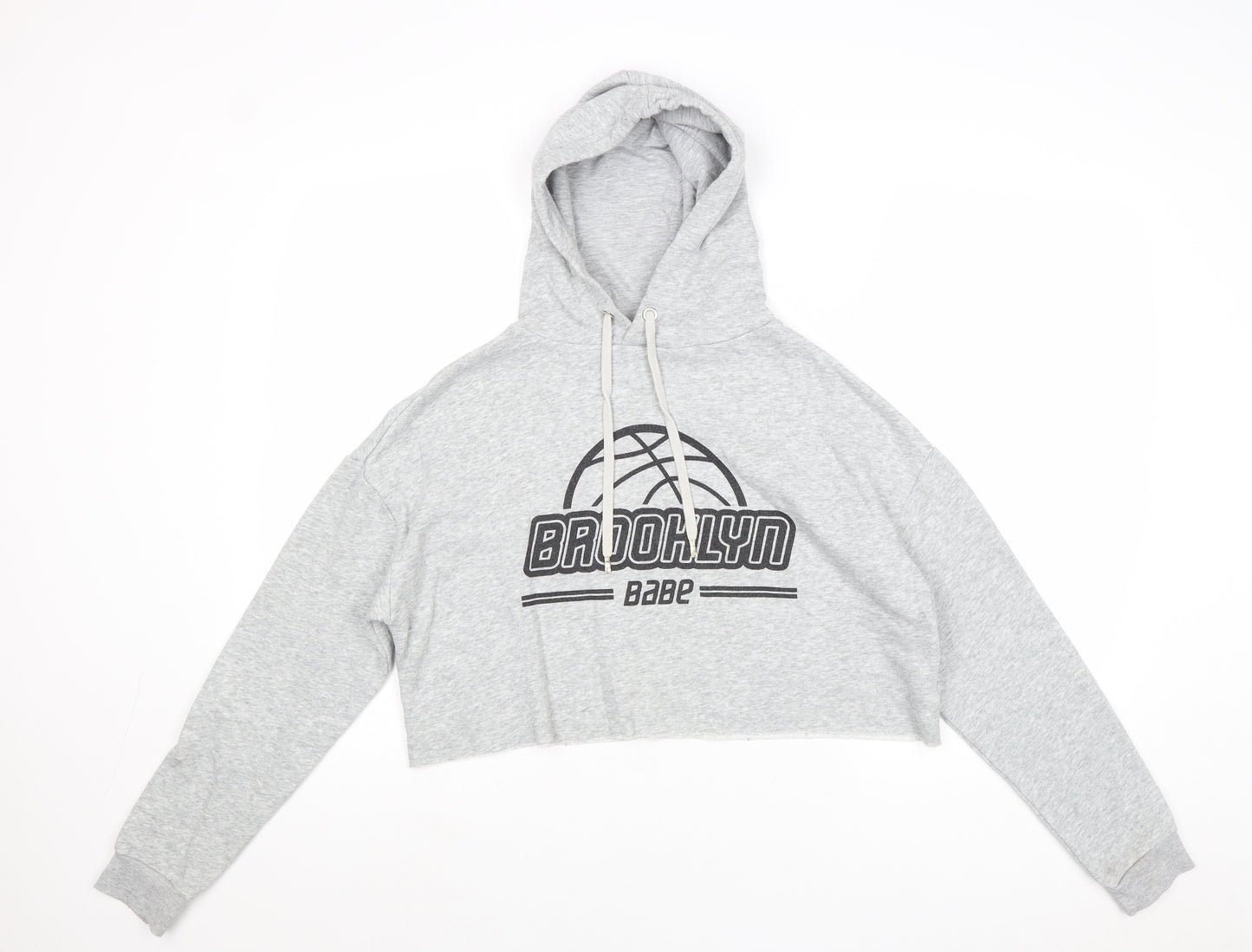 Divided by H&M Womens Grey Cotton Pullover Hoodie Size S Pullover - Brooklyn Babe