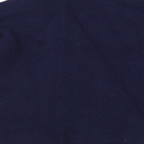 NEXT Womens Blue V-Neck Viscose Pullover Jumper Size 8